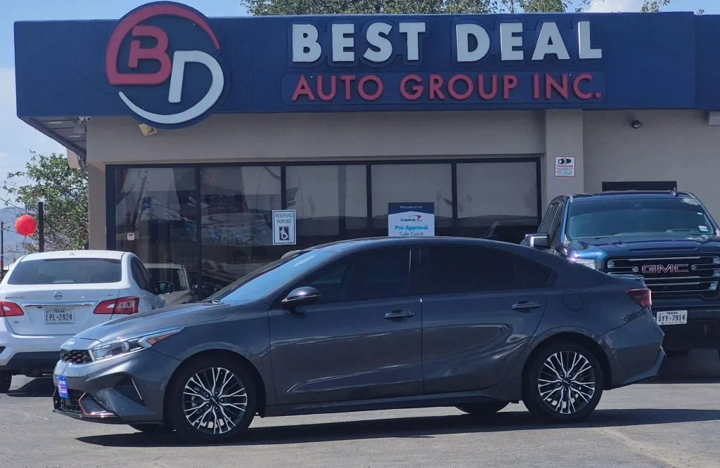 Gray 2022 Kia Forte GT-Line Sedan 4D for sale in El Paso, TX