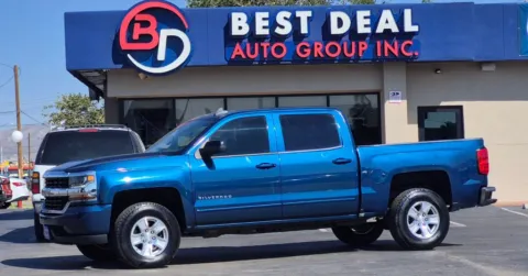 Blue 2018 Chevrolet Silverado 1500 Crew Cab LT Pickup 4D 5 3/4 ft for sale in El Paso, TX