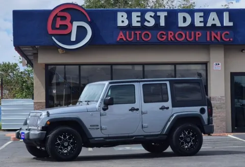 Silver 2018 Jeep Wrangler Unlimited Sport S (JK) Sport Utility 4D for sale in El Paso, TX