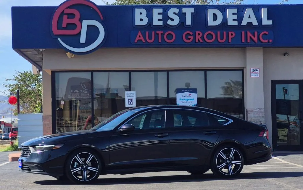 Black 2024 Honda Accord Hybrid Sport Sedan 4D for sale in El Paso, TX