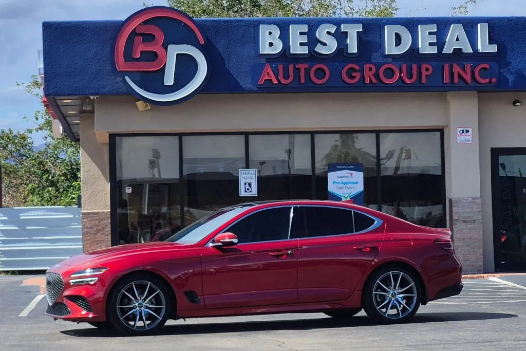 Red 2022 Genesis G70 2.0T Sedan 4D for sale in El Paso, TX