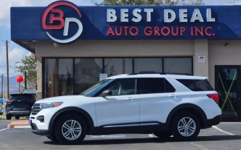 White 2021 Ford Explorer XLT Sport Utility 4D for sale in El Paso, TX