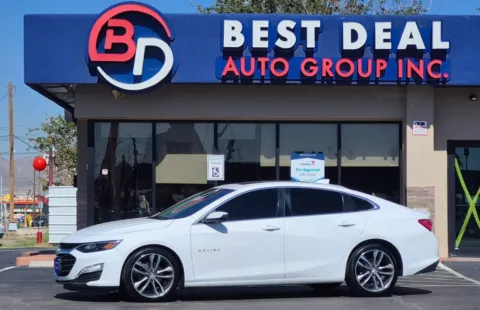 White 2021 Chevrolet Malibu LT Sedan 4D for sale in El Paso, TX