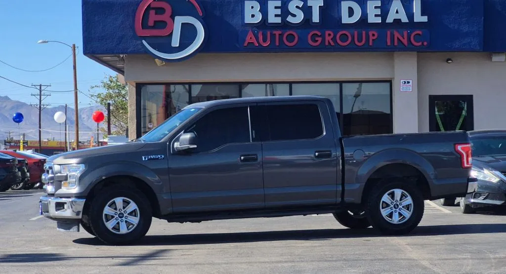 Gray 2017 Ford F-150 SuperCrew Cab XLT Pickup 4D 5 1/2 ft for sale in El Paso, TX