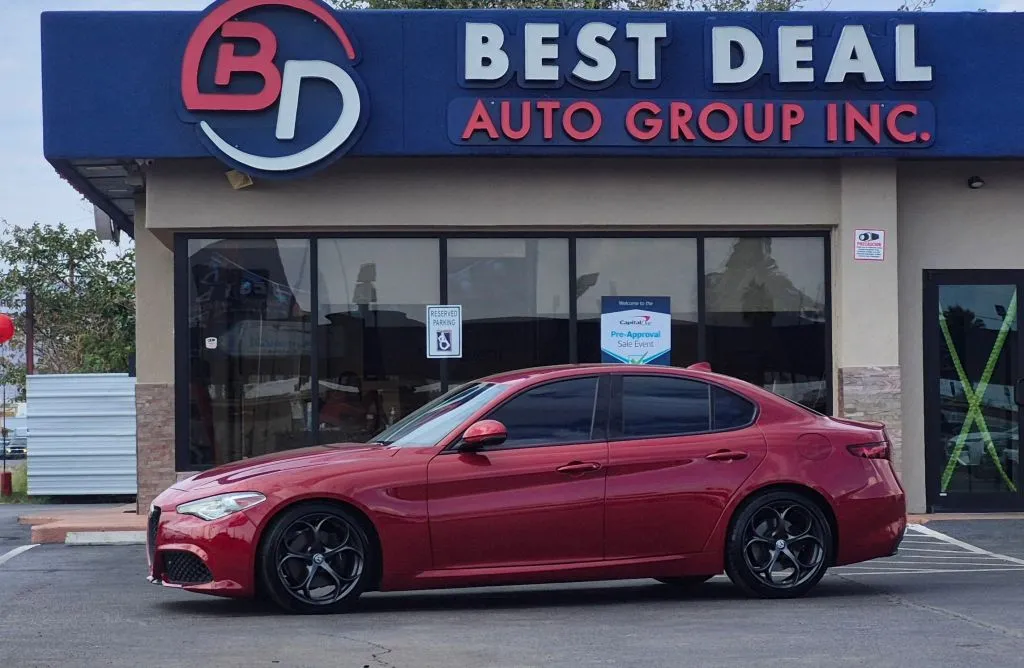 Red 2018 Alfa Romeo Giulia Ti Sport Sedan 4D for sale in El Paso, TX