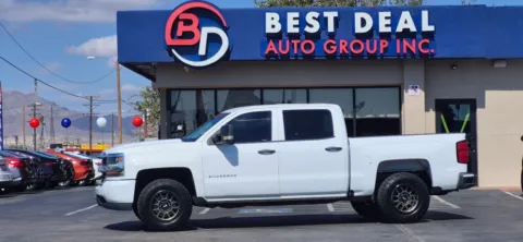 White 2018 Chevrolet Silverado 1500 Crew Cab Work Truck Pickup 4D 5 3/4 ft for sale in El Paso, TX