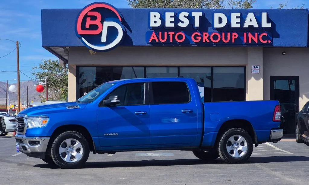 Blue 2020 Ram 1500 Crew Cab Big Horn Pickup 4D 5 1/2 ft for sale in El Paso, TX