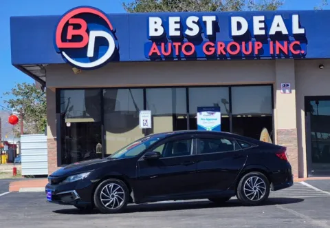 Black 2020 Honda Civic LX Sedan 4D for sale in El Paso, TX
