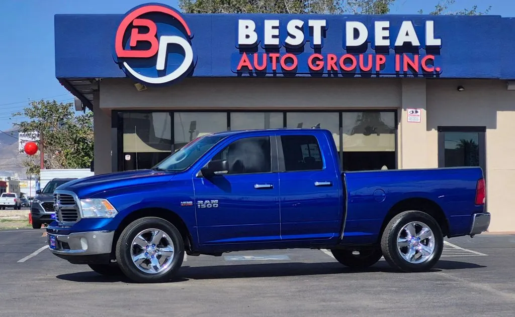 Blue 2018 Ram 1500 Quad Cab Big Horn Pickup 4D 6 1/3 ft for sale in El Paso, TX