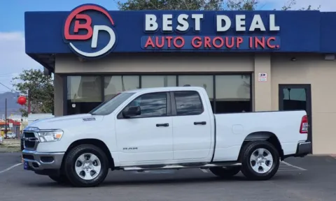 White 2020 Ram 1500 Quad Cab Tradesman Pickup 4D 6 1/3 ft for sale in El Paso, TX