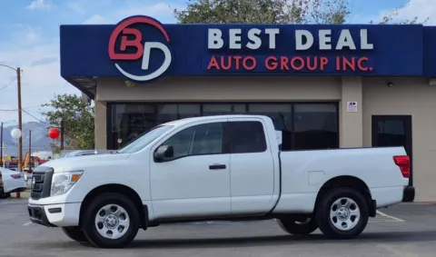 White 2022 Nissan Titan King Cab S Pickup 4D 6 1/2 ft for sale in El Paso, TX