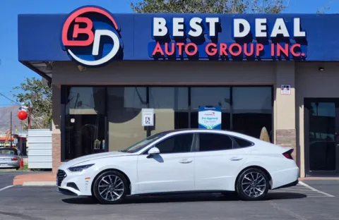 White 2022 Hyundai Sonata Limited Sedan 4D for sale in El Paso, TX
