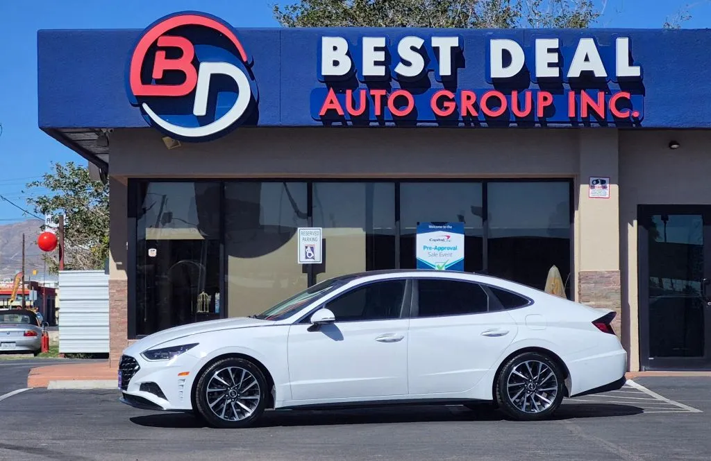 White 2022 Hyundai Sonata Limited Sedan 4D for sale in El Paso, TX