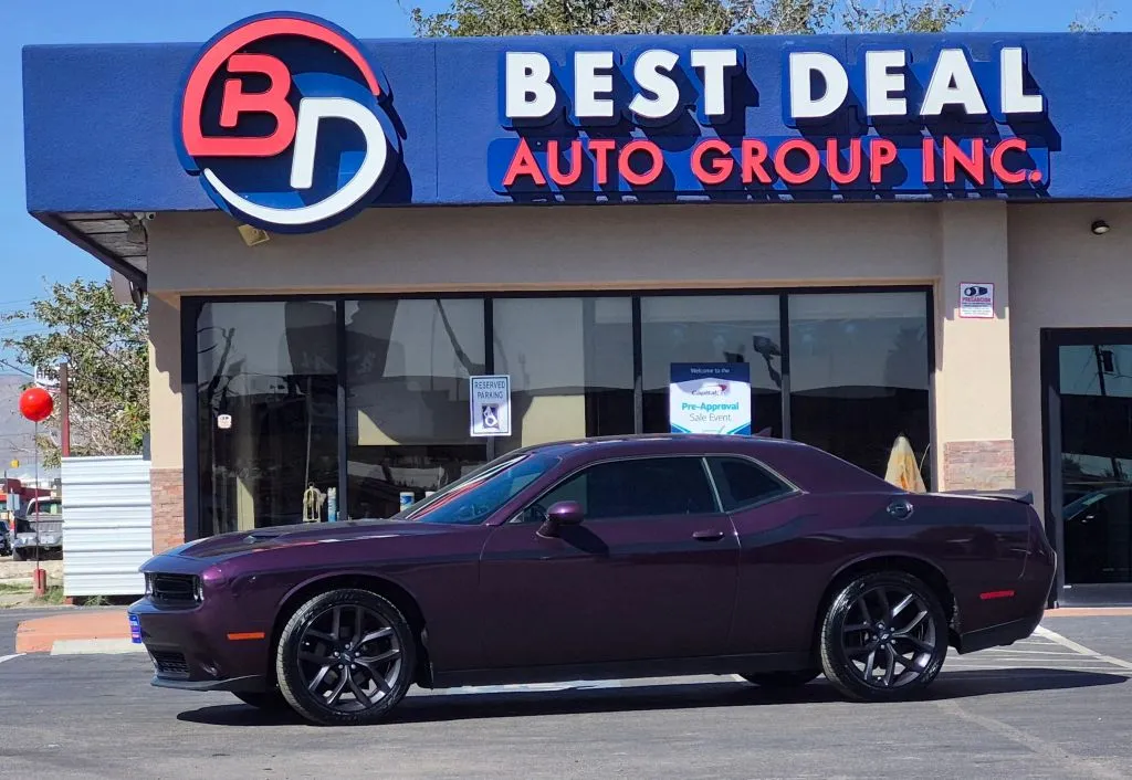 Purple 2021 Dodge Challenger SXT Coupe 2D for sale in El Paso, TX