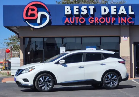 White 2017 Nissan Murano Platinum (2017.5) Sport Utility 4D for sale in El Paso, TX