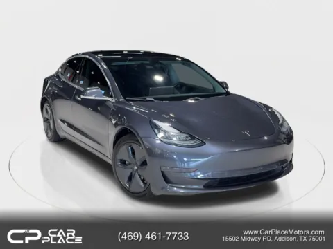 Gray 2020 Tesla Model 3 Standard Range Sedan 4D for sale in Addison, TX