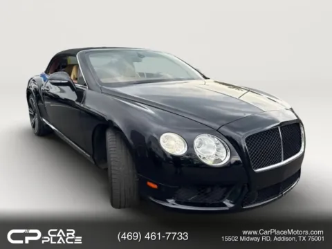 Black 2013 Bentley Continental GTC Convertible 2D for sale in Addison, TX