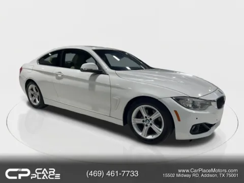 White 2016 BMW 4 Series 428i Coupe 2D for sale in Addison, TX