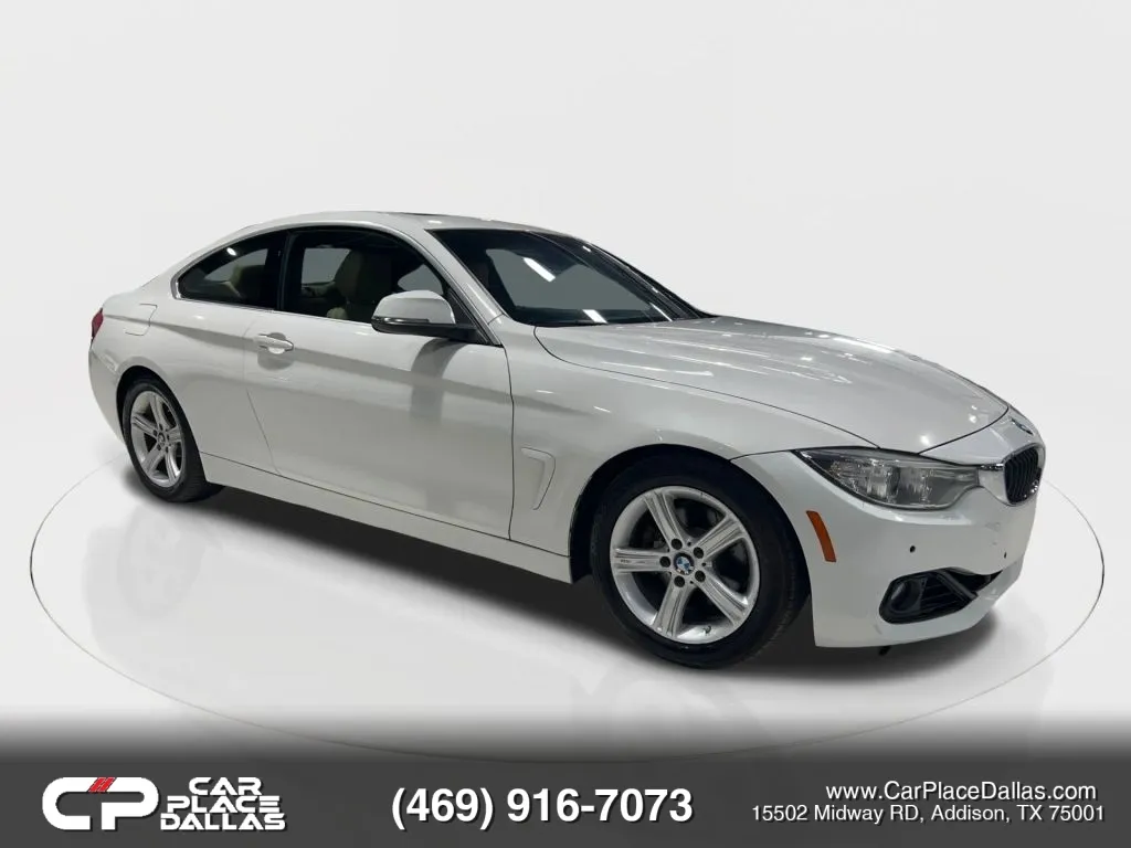 White 2016 BMW 4 Series 428i Coupe 2D for sale in Addison, TX
