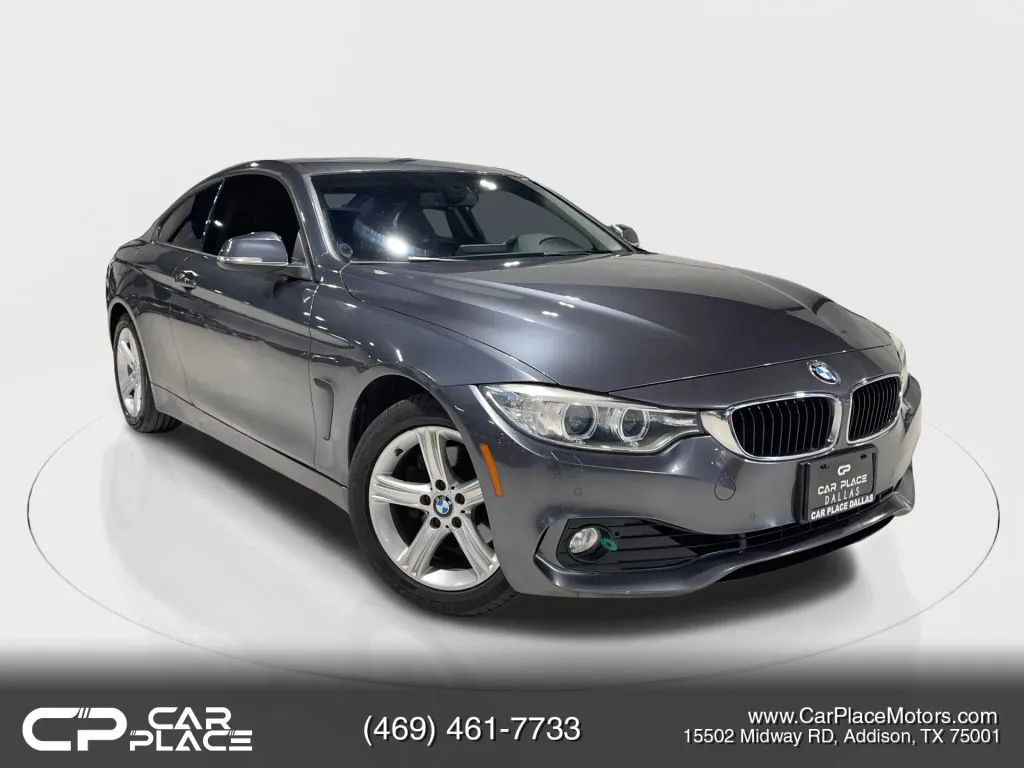 Gray 2014 BMW 4 Series 428i xDrive Coupe 2D for sale in Addison, TX
