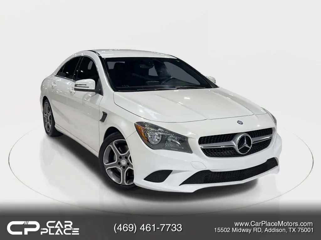 White 2014 Mercedes-Benz CLA-Class CLA 250 Coupe 4D for sale in Addison, TX