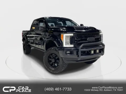 Black 2017 Ford F250 Super Duty Crew Cab Lariat Pickup 4D 6 3/4 ft for sale in Addison, TX