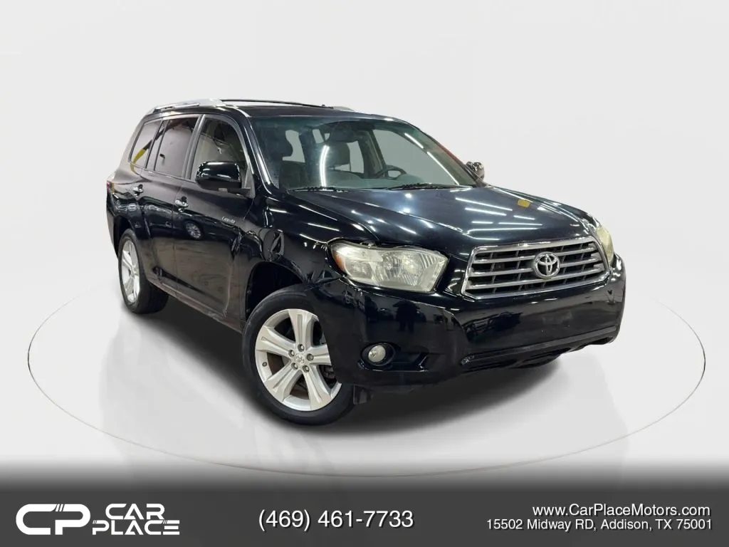 Black 2008 Toyota Highlander Limited Sport Utility 4D for sale in Addison, TX