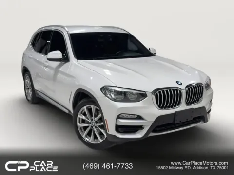 White 2019 BMW X3 sDrive30i Sport Utility 4D for sale in Addison, TX