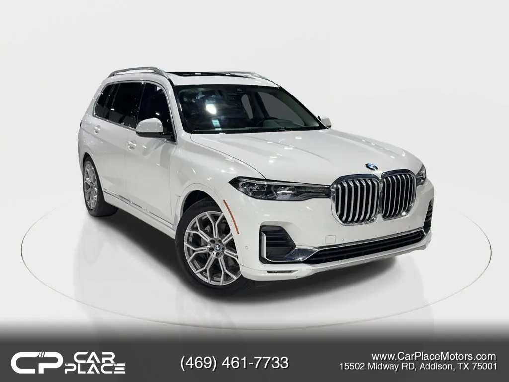 White 2019 BMW X7 xDrive40i Sport Utility 4D for sale in Addison, TX
