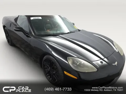 Black 2007 Chevrolet Corvette Convertible 2D for sale in Addison, TX