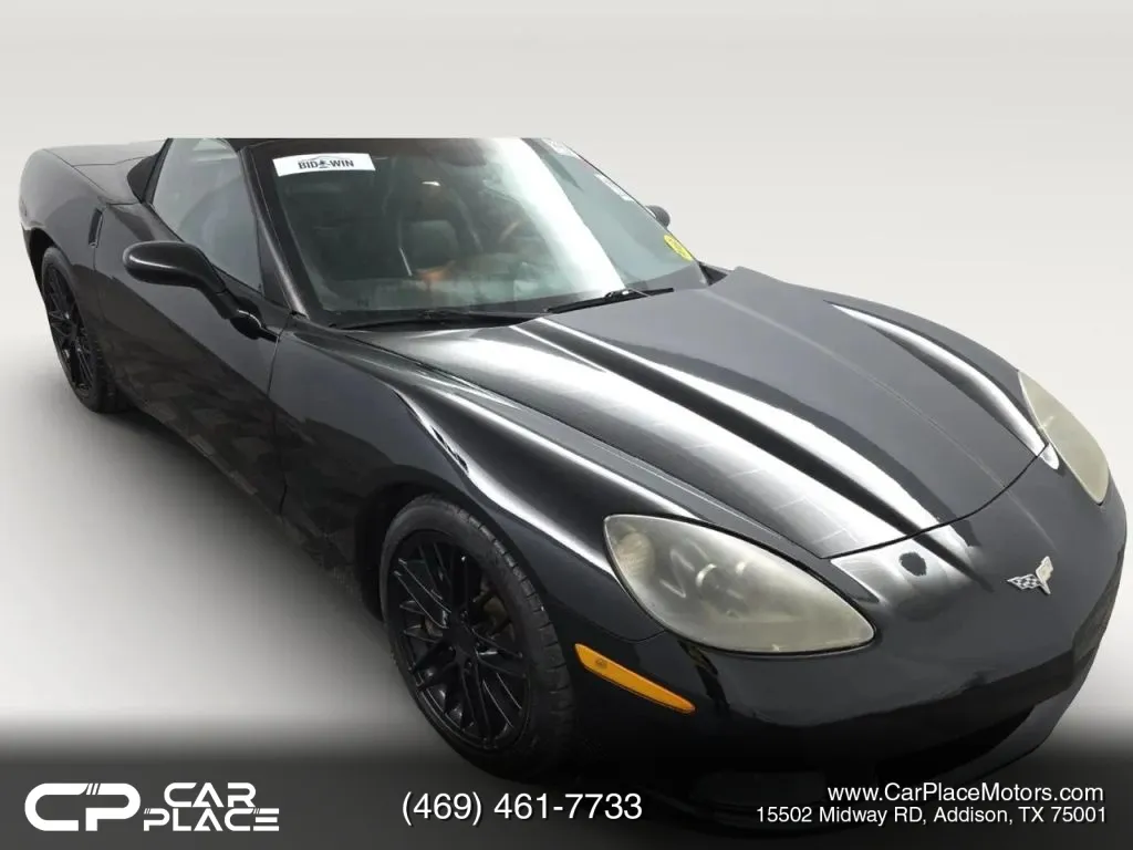 Black 2007 Chevrolet Corvette Convertible 2D for sale in Addison, TX