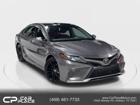 Gray 2021 Toyota Camry XSE Sedan 4D for sale in Addison, TX