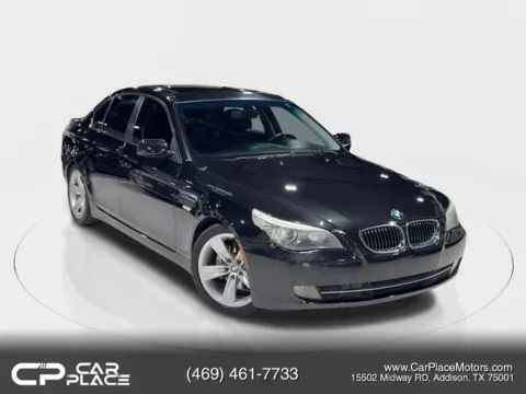 Black 2008 BMW 5 Series 528i Sedan 4D for sale in Addison, TX