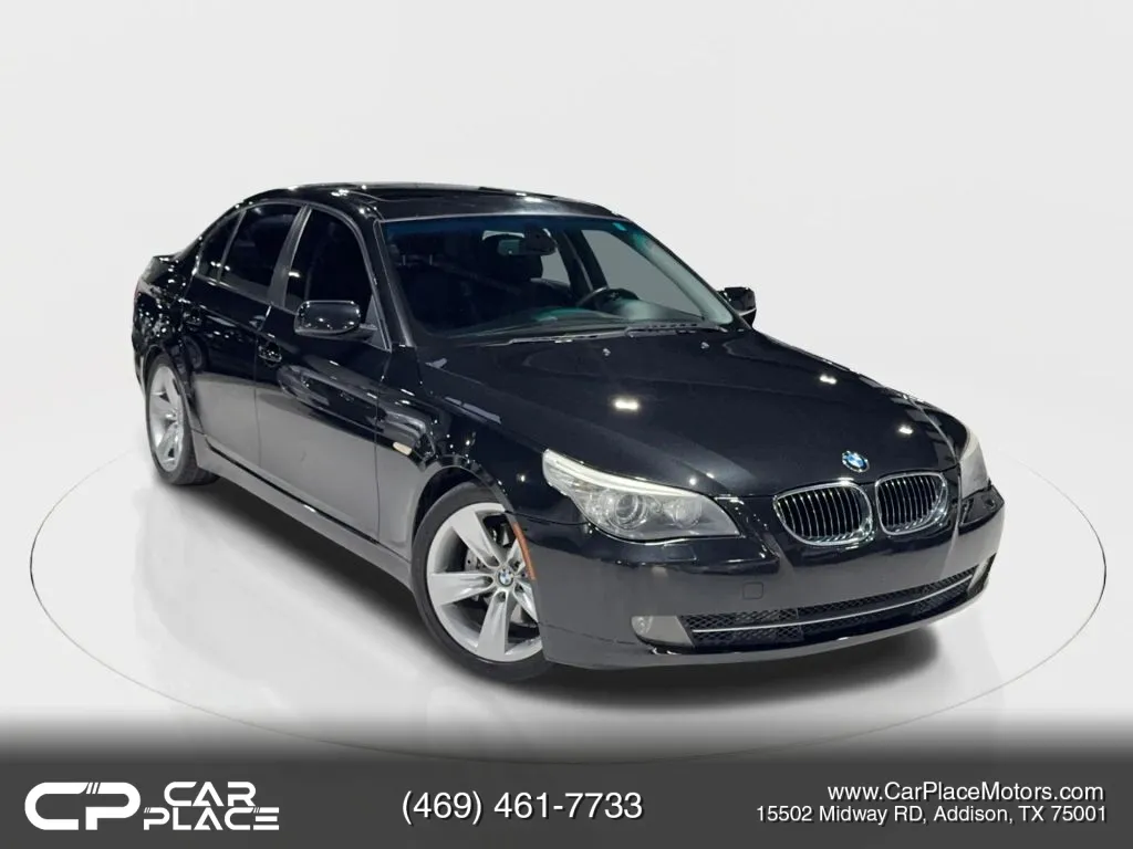 Black 2008 BMW 5 Series 528i Sedan 4D for sale in Addison, TX