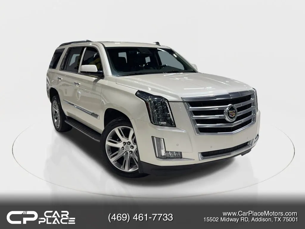 White 2015 Cadillac Escalade Luxury Sport Utility 4D for sale in Addison, TX
