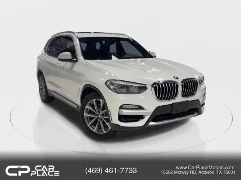 White 2019 BMW X3 sDrive30i Sport Utility 4D for sale in Addison, TX