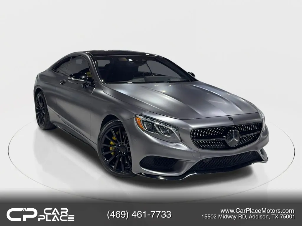 Black 2015 Mercedes-Benz S-Class S 550 4MATIC Coupe 2D for sale in Addison, TX