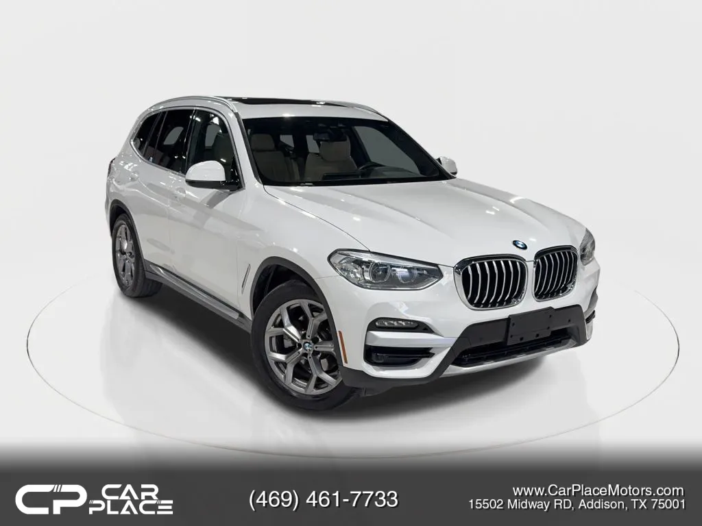 White 2021 BMW X3 sDrive30i Sport Utility 4D for sale in Addison, TX