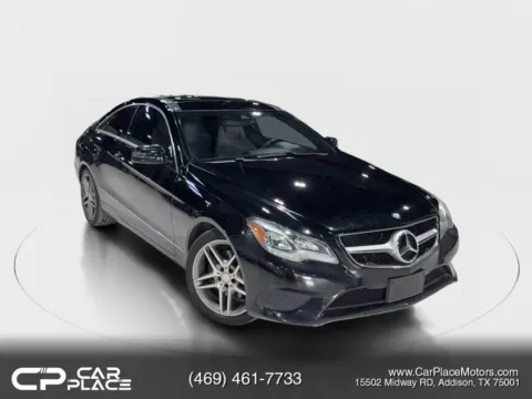 Black 2014 Mercedes-Benz E-Class E 350 4MATIC Coupe 2D for sale in Addison, TX