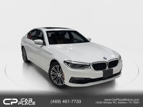 White 2018 BMW 5 Series 530i xDrive Sedan 4D for sale in Addison, TX