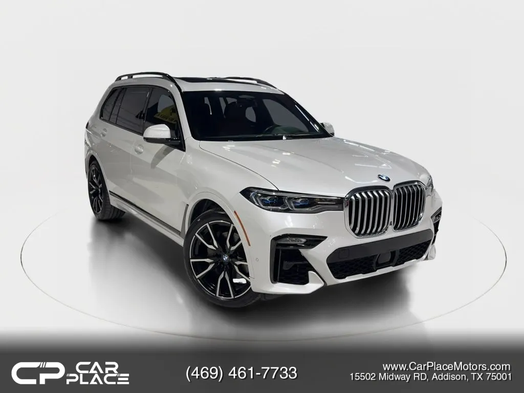 White 2019 BMW X7 xDrive50i Sport Utility 4D for sale in Addison, TX