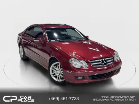 Red 2009 Mercedes-Benz CLK-Class CLK 350 Coupe 2D for sale in Addison, TX