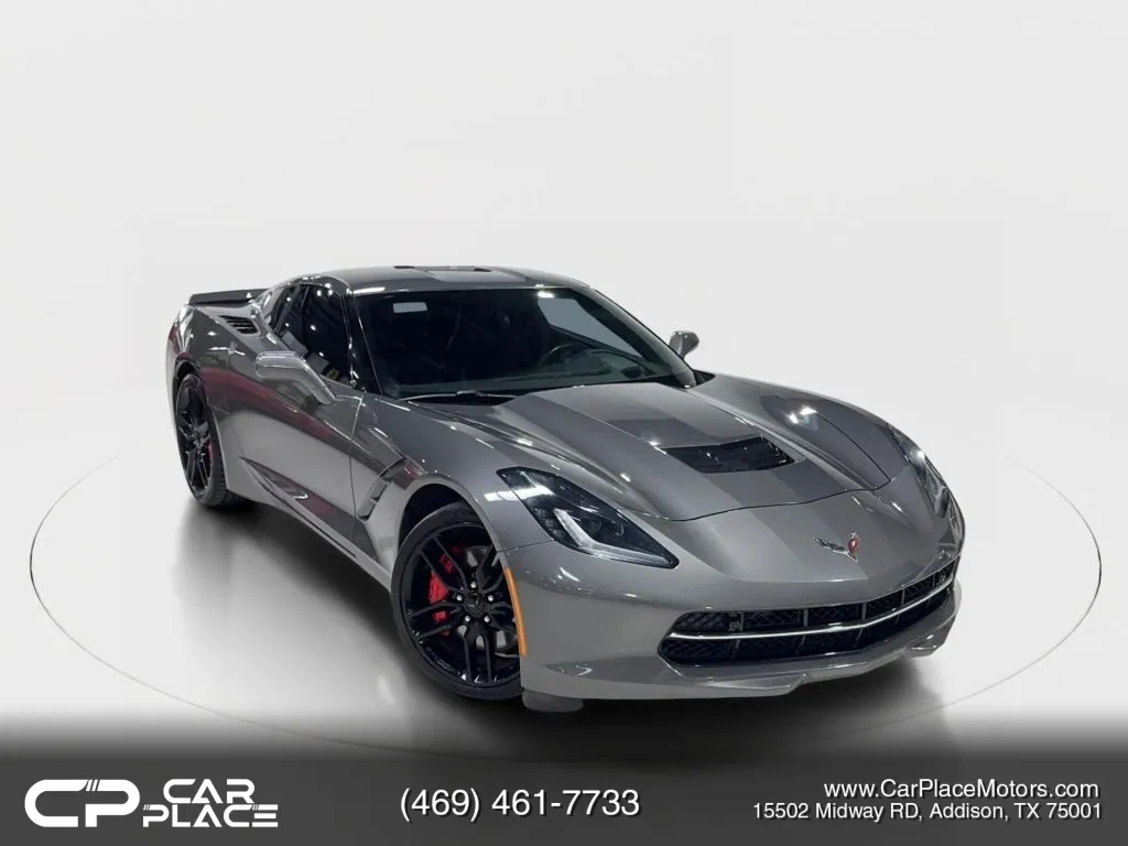 Gray 2016 Chevrolet Corvette Stingray Z51 Coupe 2D for sale in Addison, TX