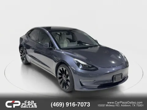 Photos of 2022 Tesla Model 3 Performance Sedan 4D for sale in Addison, TX at Car Place Dallas