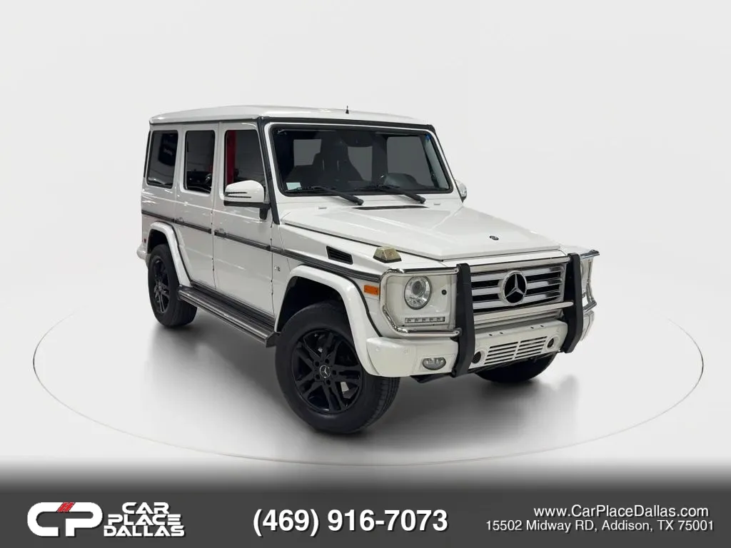 White 2015 Mercedes-Benz G-Class G 550 Sport Utility 4D for sale in Addison, TX