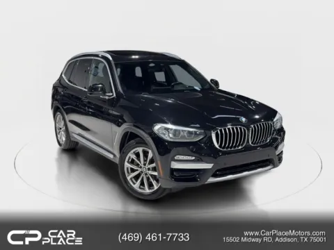 Black 2019 BMW X3 sDrive30i Sport Utility 4D for sale in Addison, TX