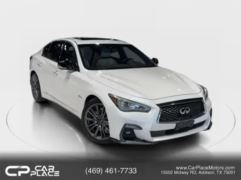 White 2019 INFINITI Q50 RED SPORT 400 Sedan 4D for sale in Addison, TX