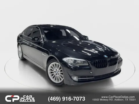 Black 2011 BMW 5 Series 535i Sedan 4D for sale in Addison, TX