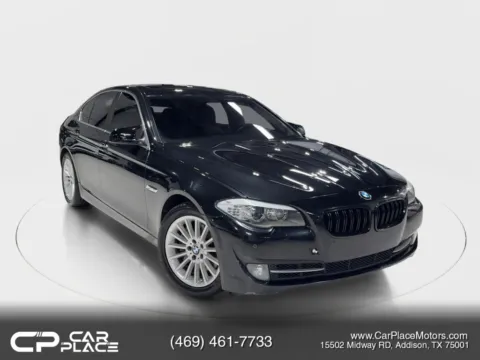 Black 2011 BMW 5 Series 535i Sedan 4D for sale in Addison, TX