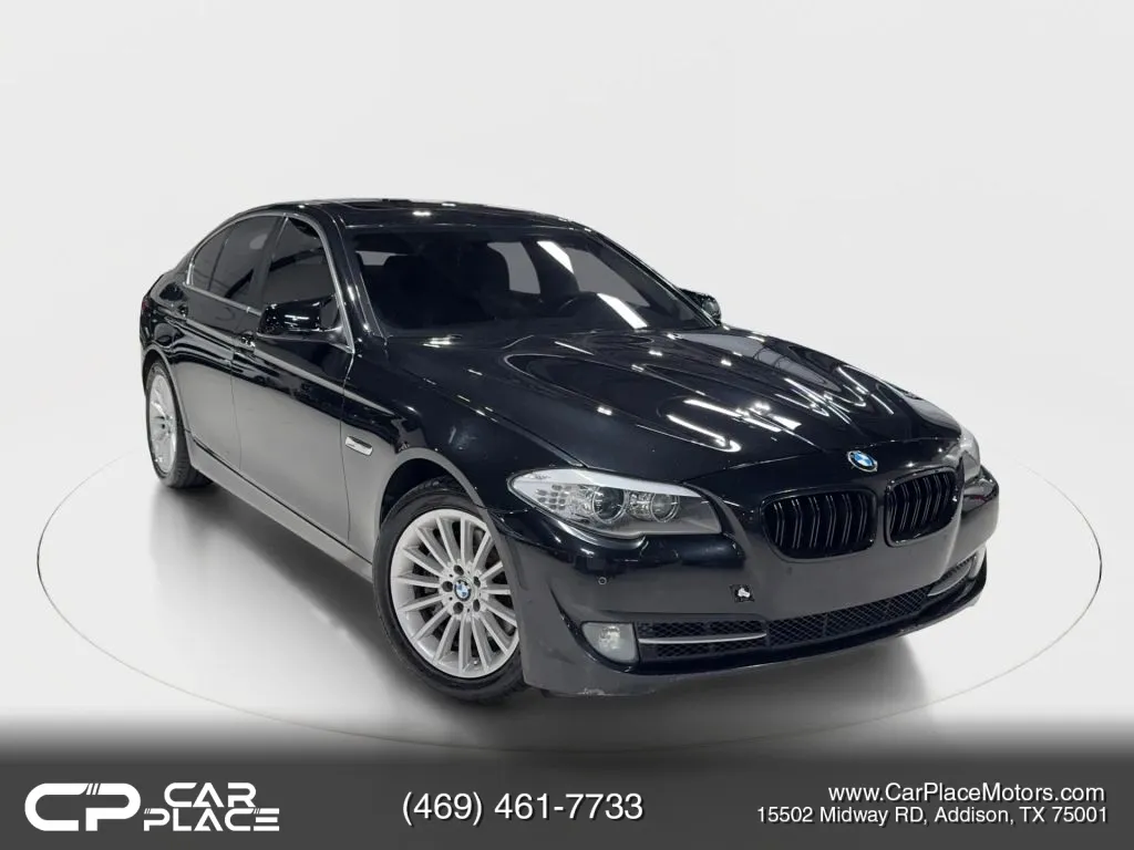 Black 2011 BMW 5 Series 535i Sedan 4D for sale in Addison, TX